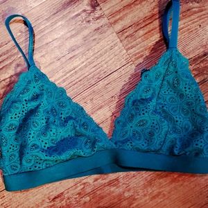 NWOT Turquoise Triangle Bralette Med.